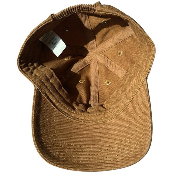 Carhartt Kids Infant Toddler Baby Brown Canvas Flexfit Baseball Hat Cap Cotton - Picture 7 of 10